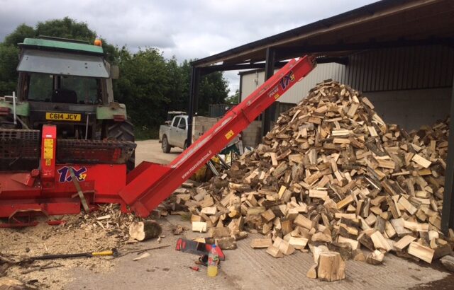Firewood processing in Devon